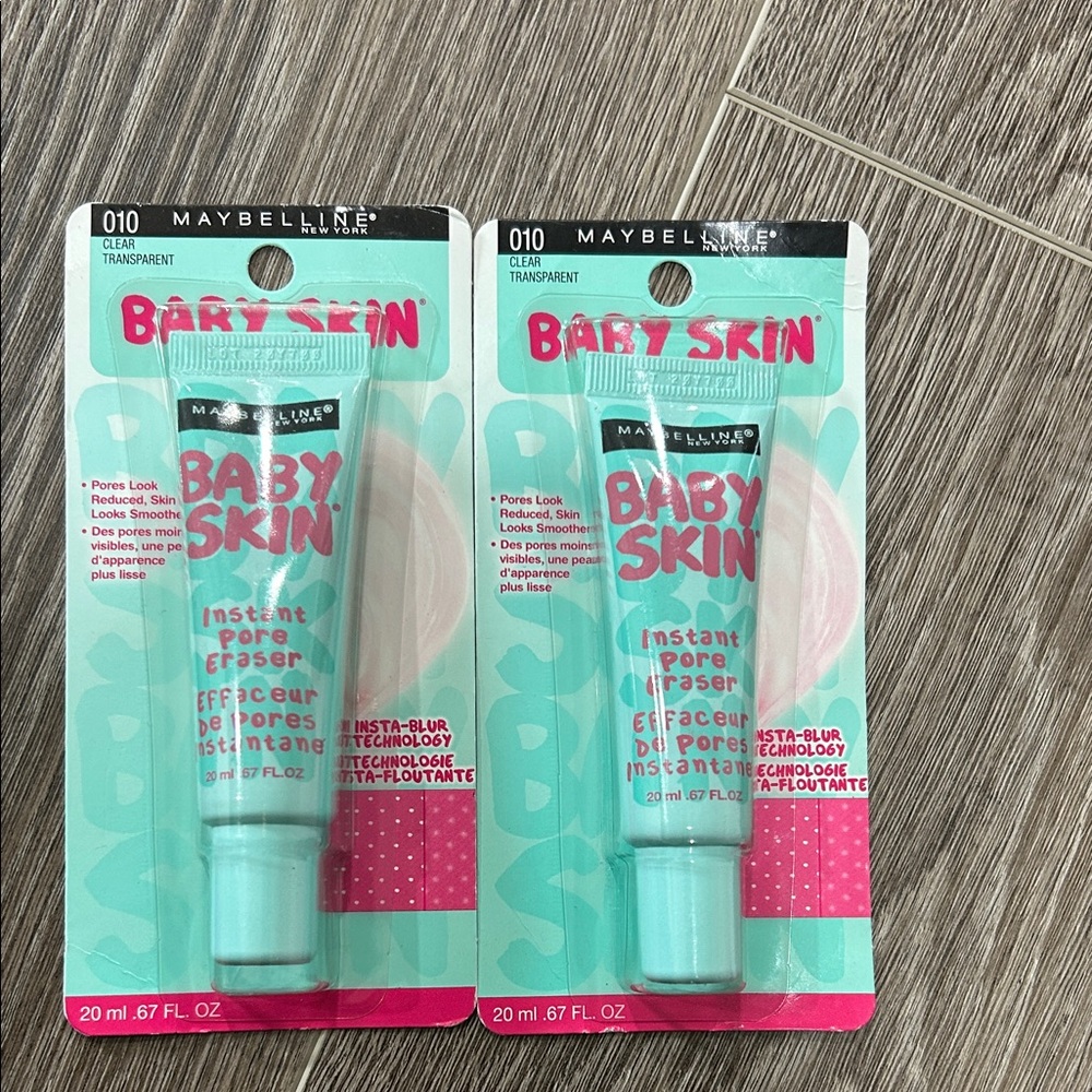 2X Maybelline Baby Skin Pore Eraser - Clear and Pink